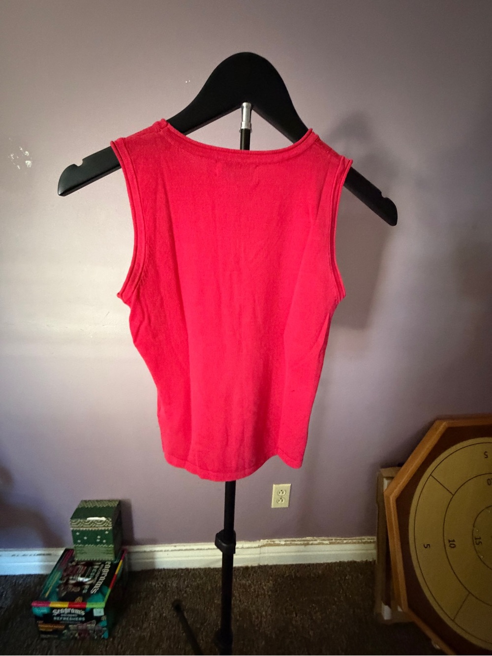 All my love knit Everyday Ribbed Tank Top in Bright Pink